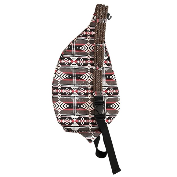 Kavu Rope Sling Bag Southwest Aztec Geometric Pockets Travel Backpack‎ - Picture 7 of 14